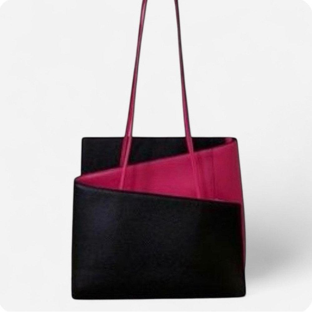 Cleo & Patek Italian Leather Zigzag Bag
